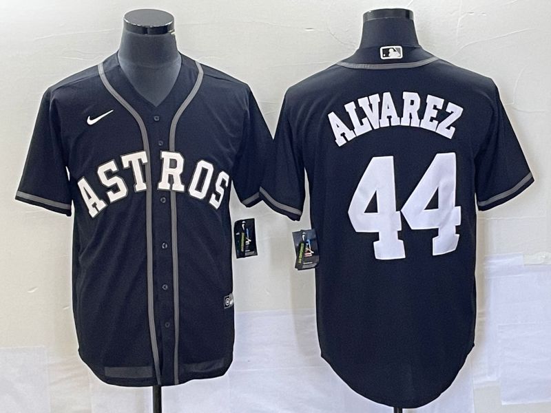 Men 2025 Houston Astros #44 Alvarez Black Nike MLB Jersey style 62